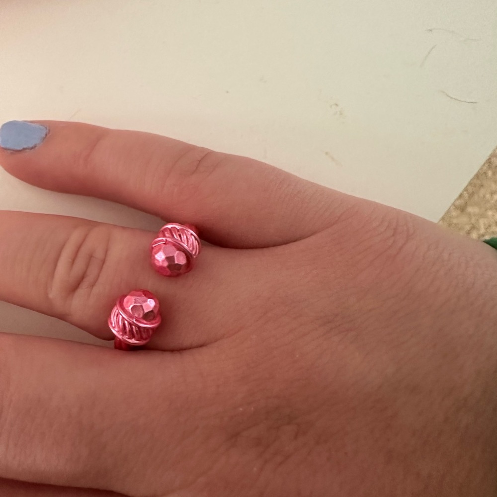 Pink adjustable ring - Picture 4 of 4